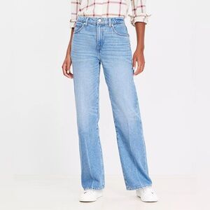 LOFT Slouchy Boyfriend Jeans in Light Vintage Indigo Wash - Size 29 (8)
